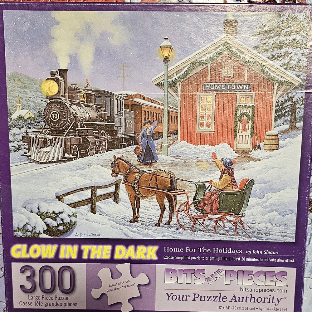 Glow in the Dark Puzzle - Winter Scene